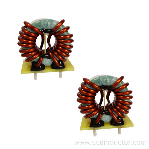 High frequency magnetic ring inductors